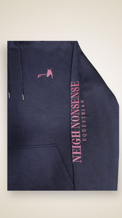 NAVY AND PINK HOODIE